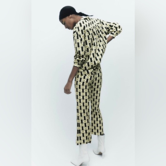Coord set - geometric print pant& blouse - Picture 5 of 11
